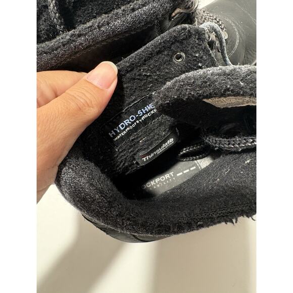 ROCKPORT men\'s boots Trailbreaker Waterproof Alpine Boot Black Sz 7.5 Thinsulate main image 7